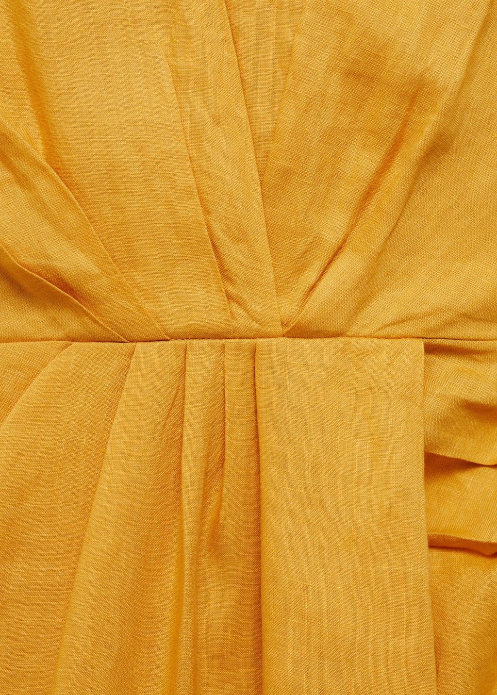 Robe Midi Plissée En Lin