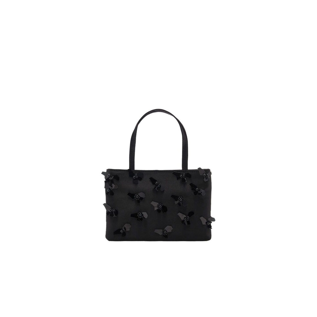 Sac À Main Avec Application De Fleurs