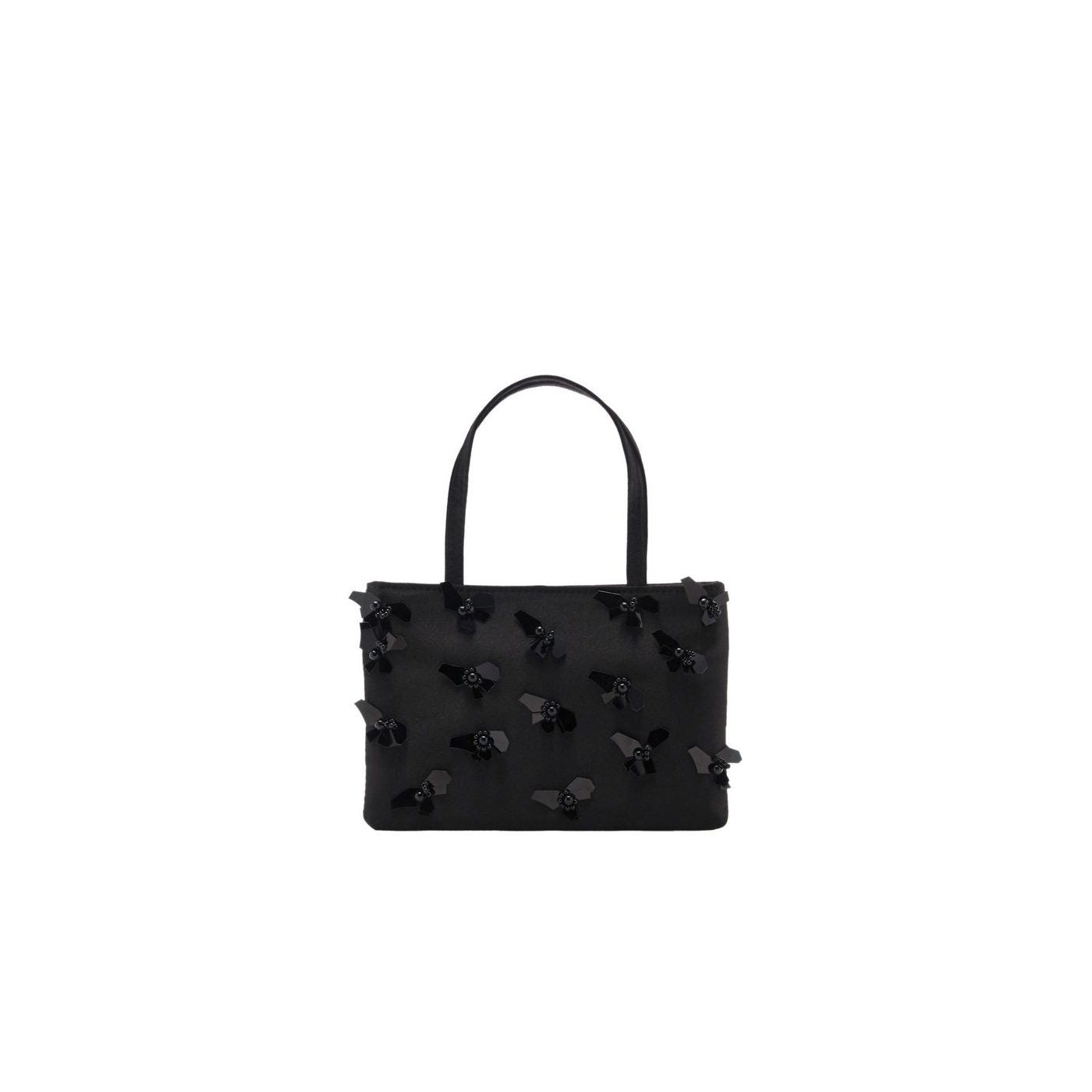 Sac À Main Avec Application De Fleurs