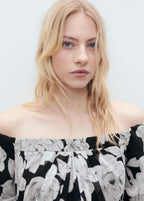 Robe Bustier À Fleurs