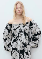 Robe Bustier À Fleurs
