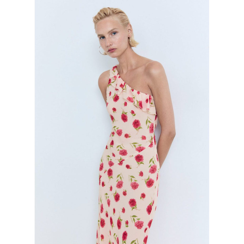 Robe À Fleurs Volantée