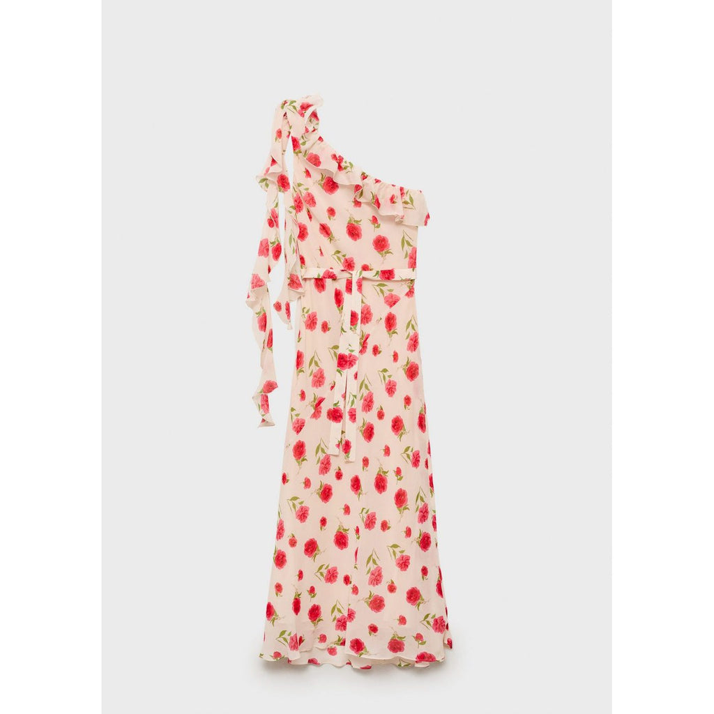 Robe À Fleurs Volantée