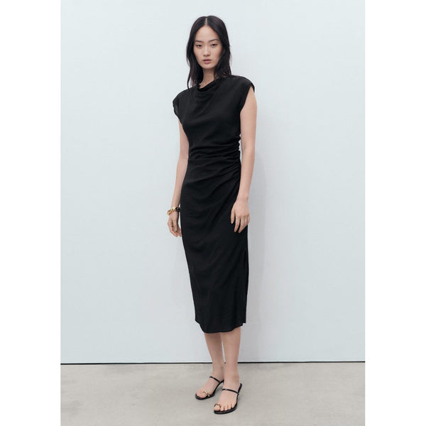 Draped Straight Dress
