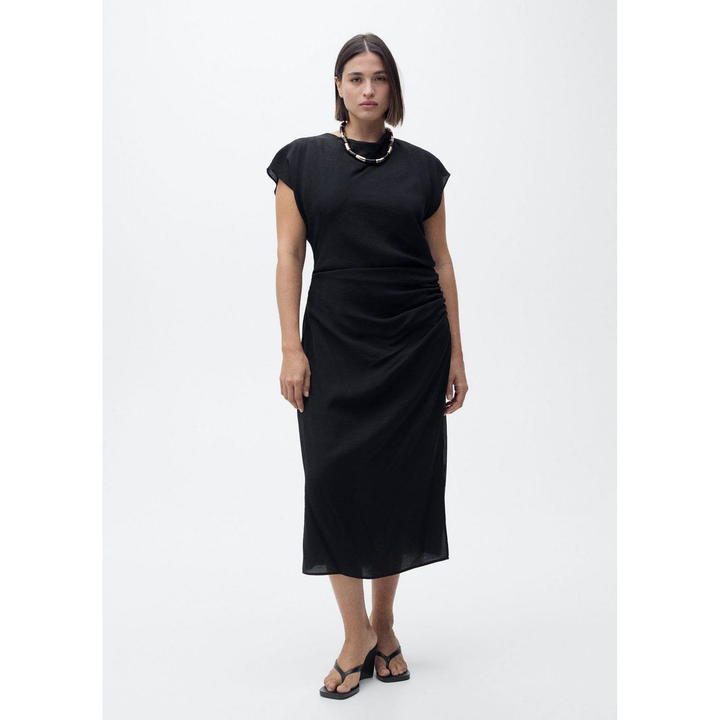 Robe Droite Drapée