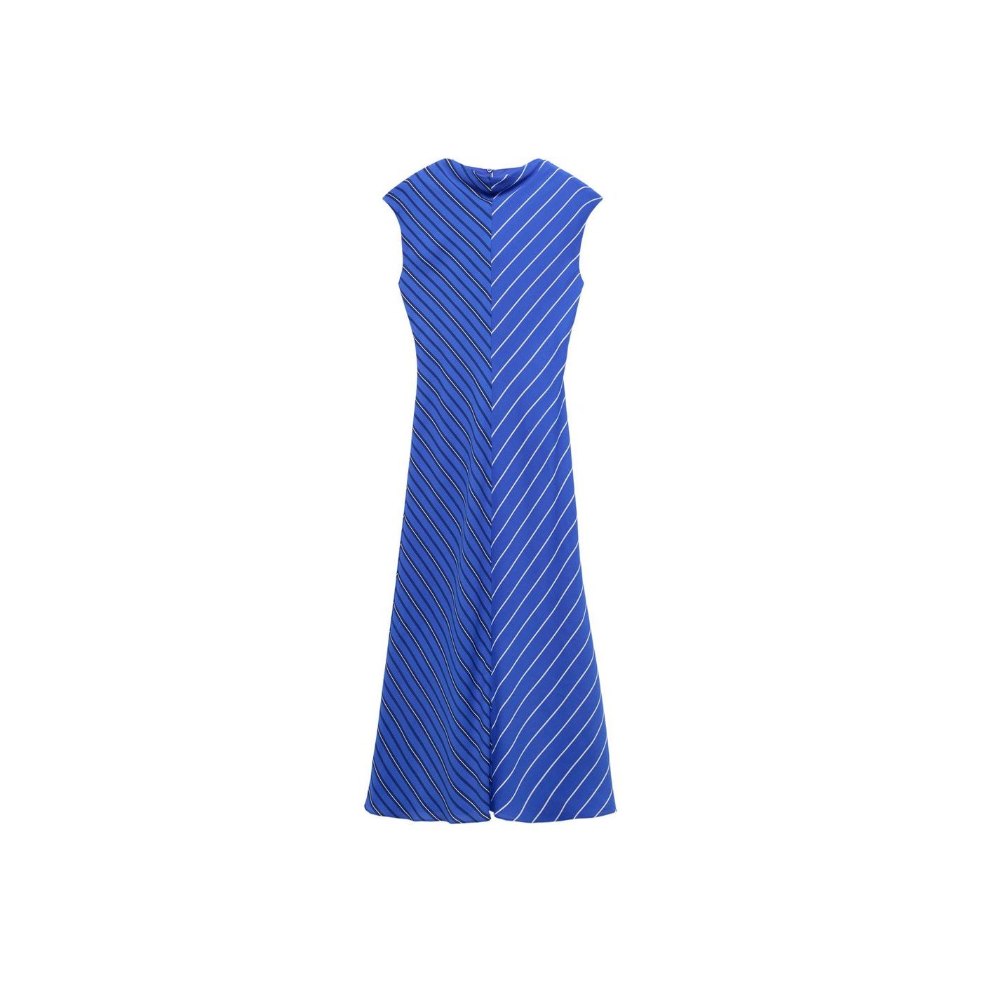 Robe Évasée Rayures Combinées