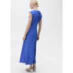 Robe Évasée Rayures Combinées