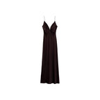 Robe Satinée Col V
