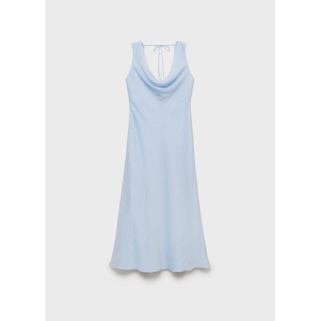 Robe Midi Encolure Drapée
