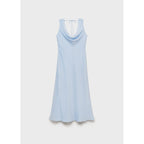 Robe Midi Encolure Drapée