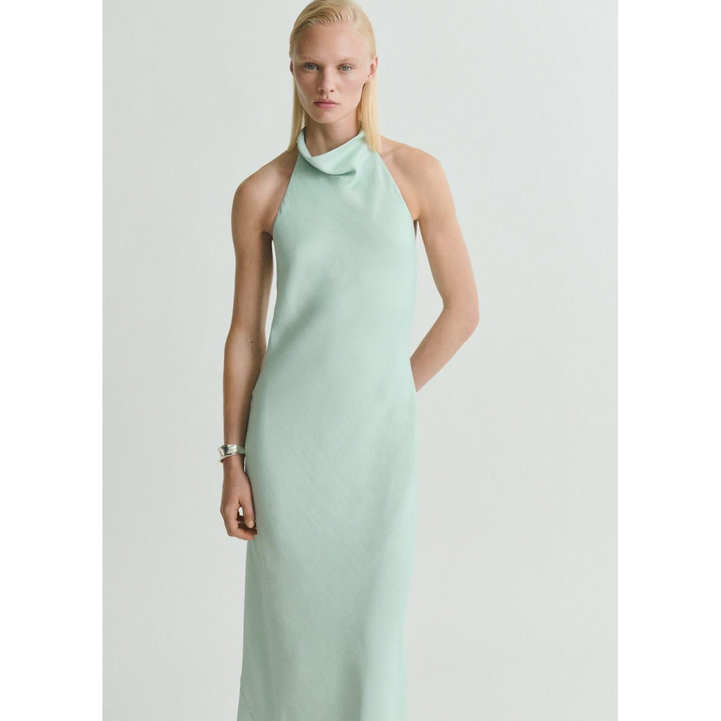 Robe Satinée Emmanchures Américaines