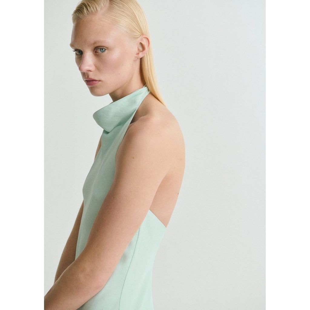 Robe Satinée Emmanchures Américaines