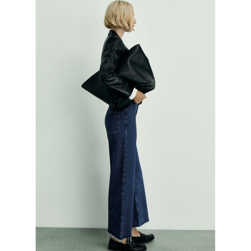 Jean Style Jupe-Culotte Catherin Taille Haute