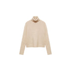 Pull-Over À Col Roulé - Ecru