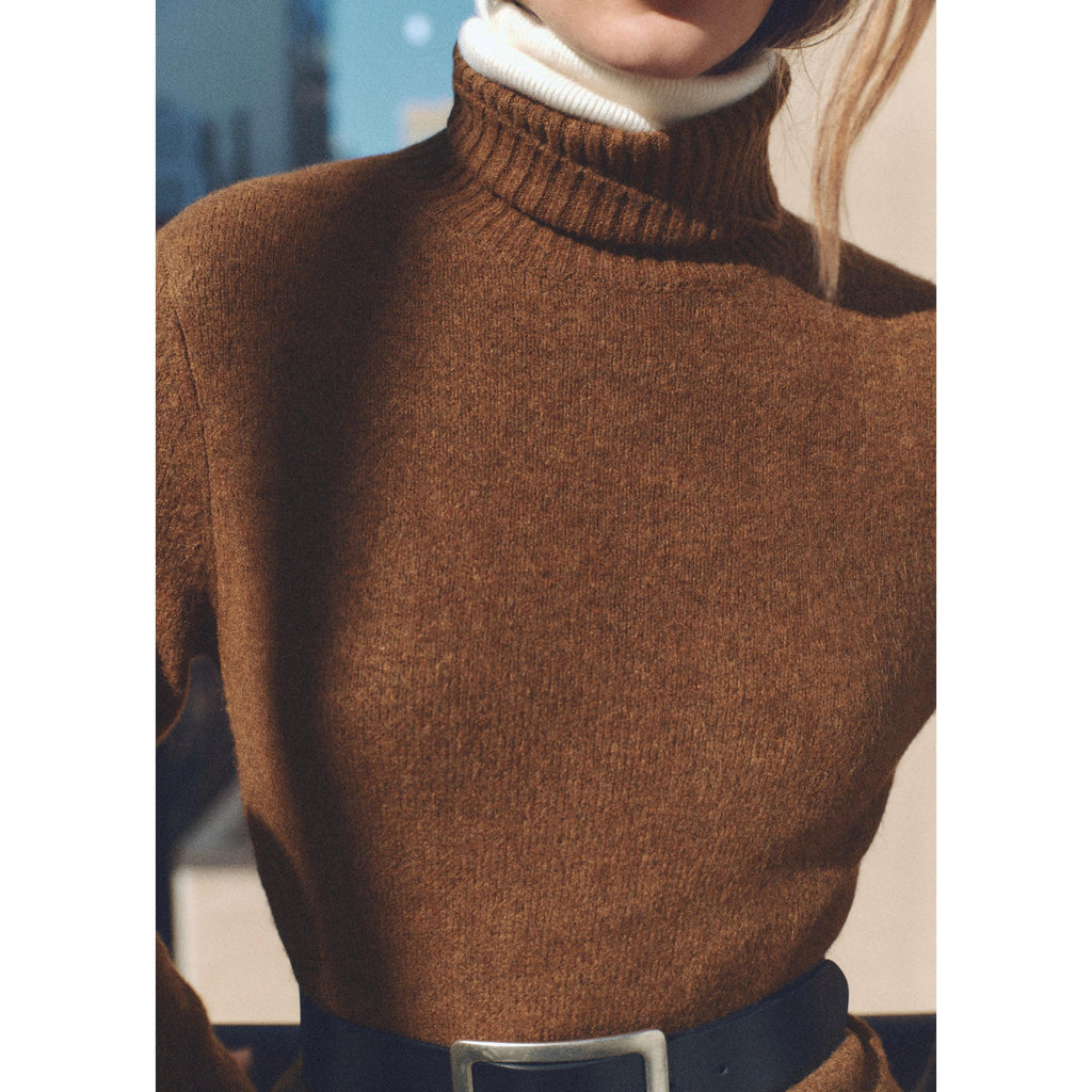 Turtleneck Sweater - Chocolate