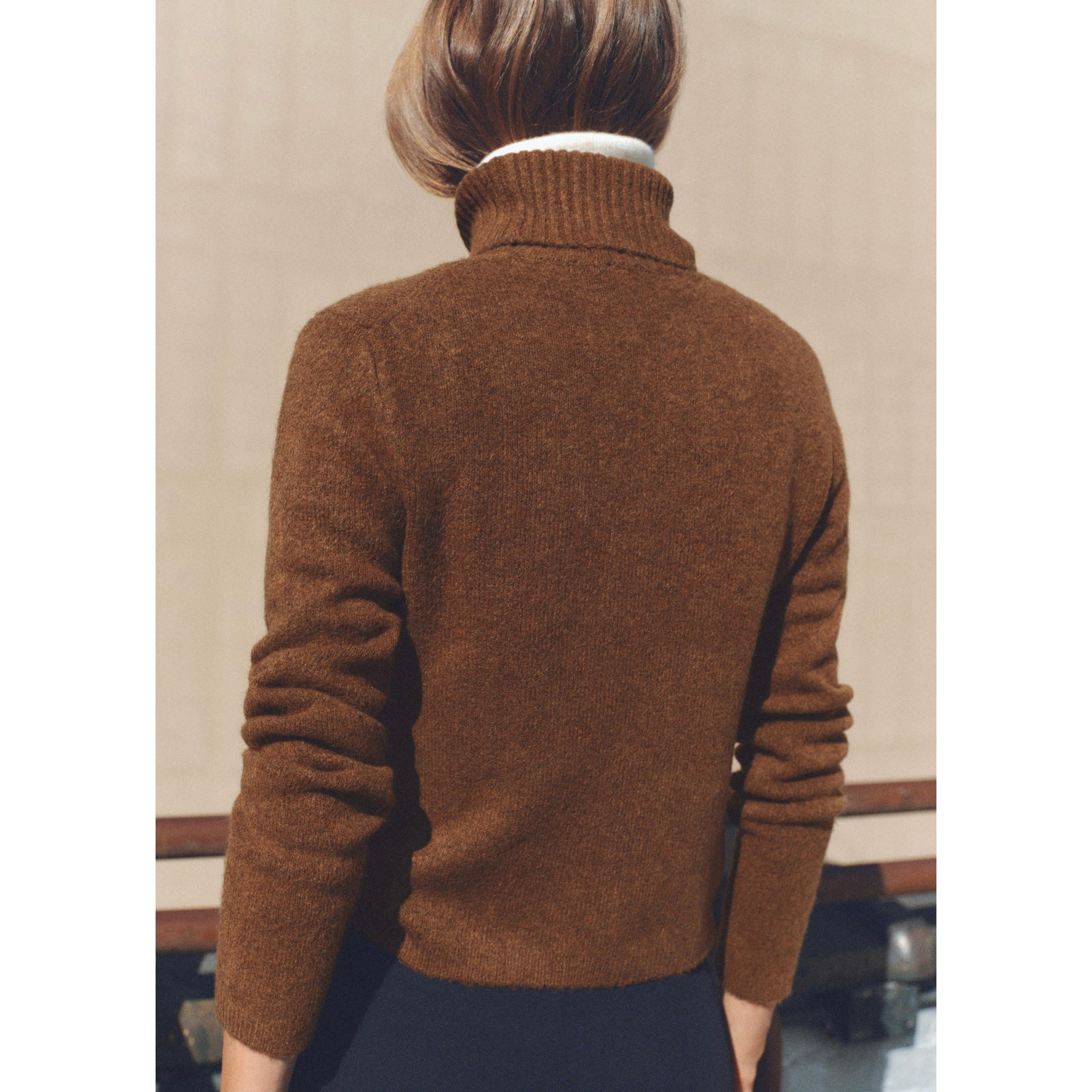 Turtleneck Sweater - Chocolate