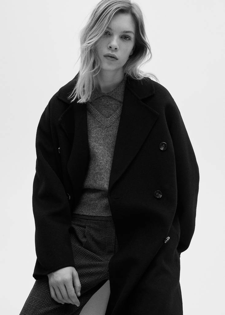 Manteau Laine Fait Main Oversize