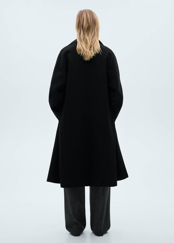 Manteau Laine Fait Main Oversize