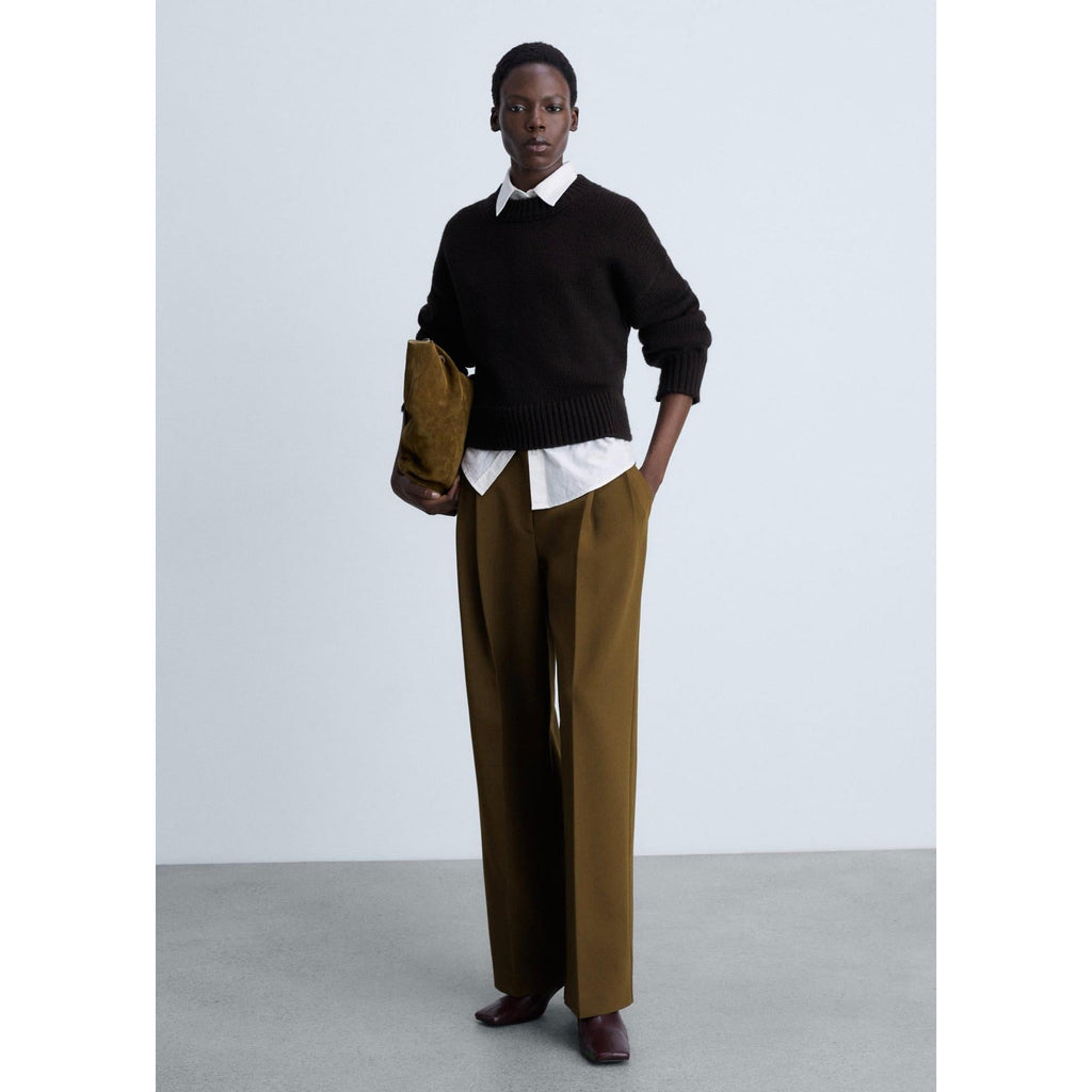 Pantalon Droit Pinces - Khaki