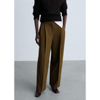 Pantalon Droit Pinces - Khaki