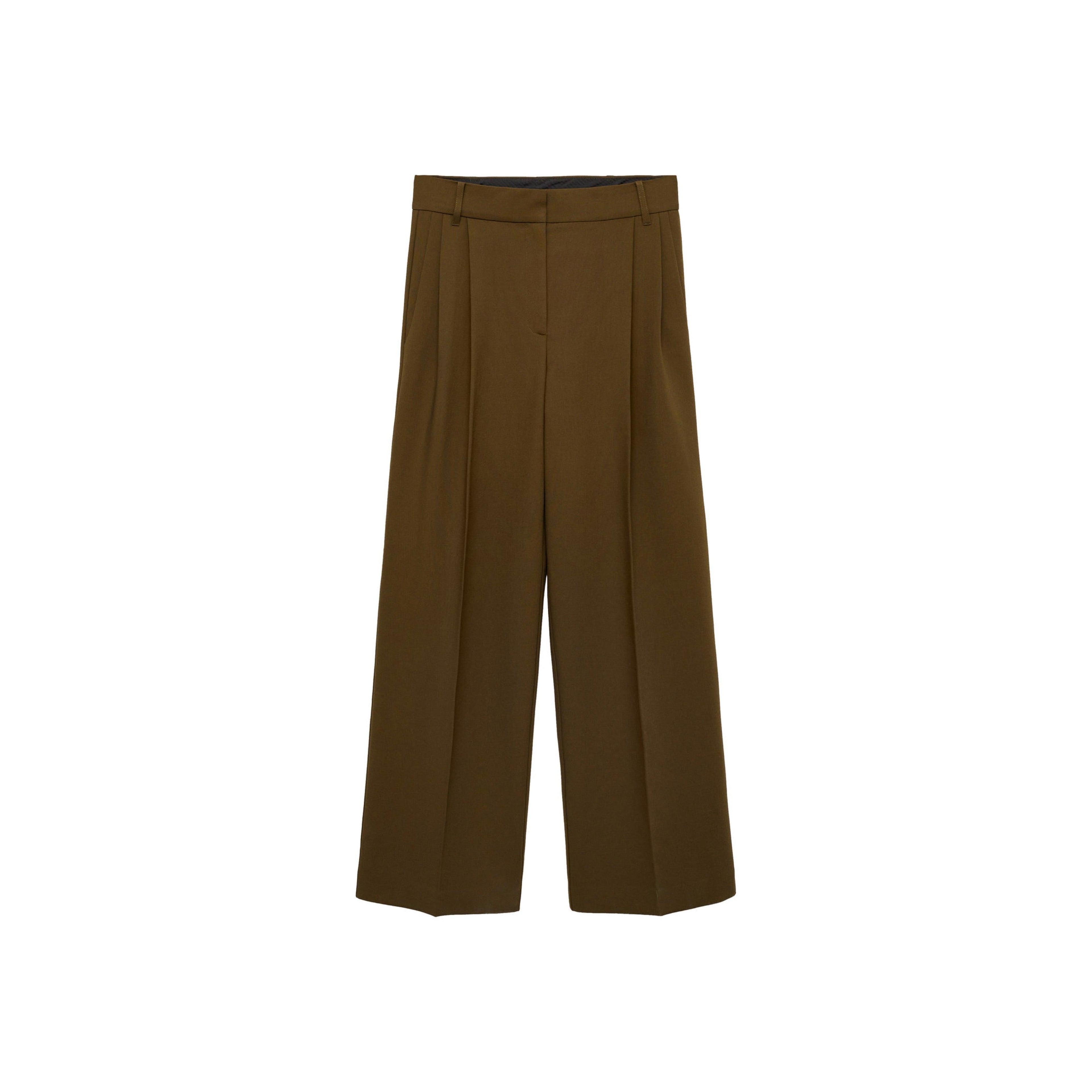 Pantalon Droit Pinces - Khaki