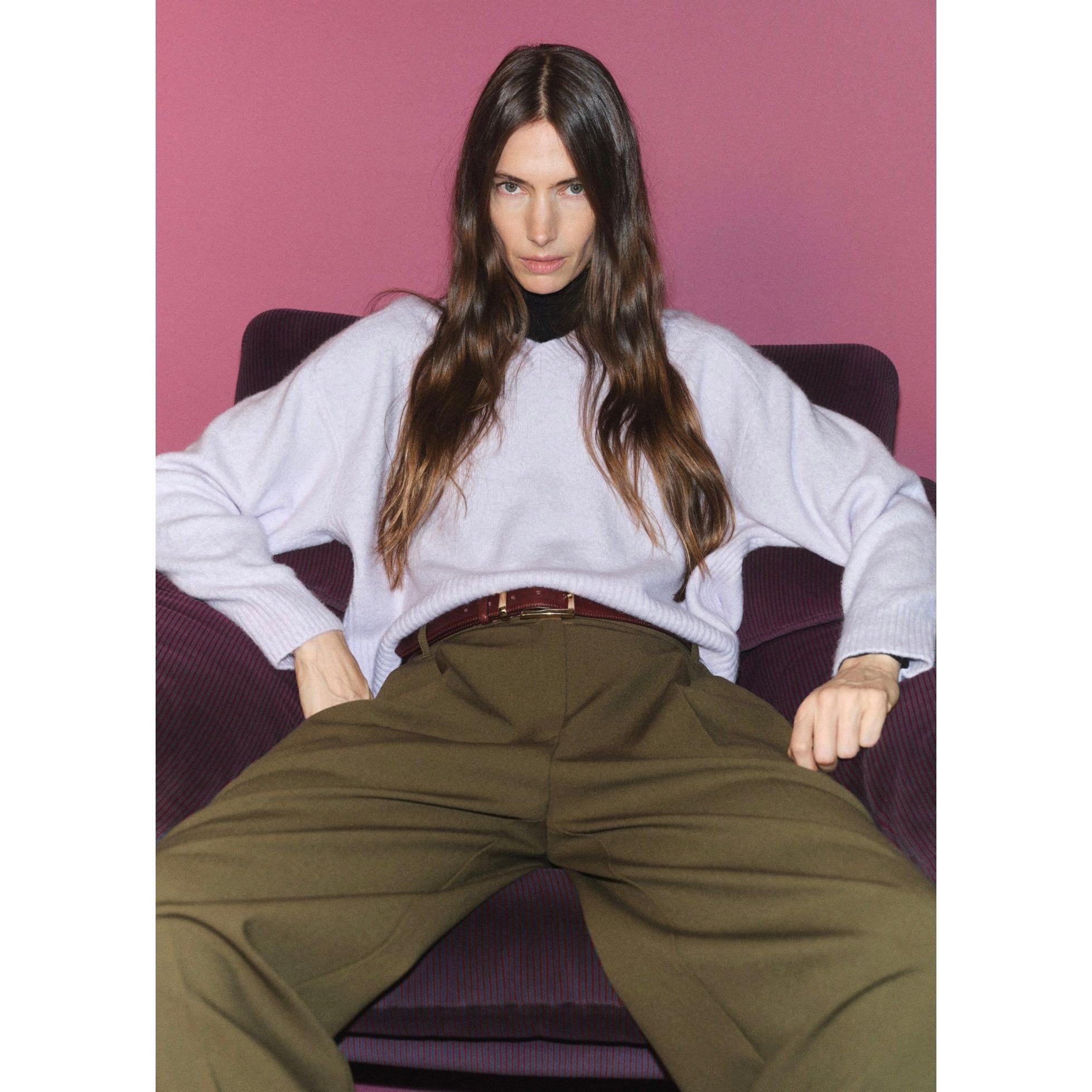Pantalon Droit Pinces - Khaki