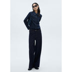 Jean Wideleg Rinse Wash Ceinture - Open Blue