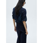 Jean Wideleg Rinse Wash Ceinture - Open Blue
