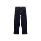 Rinse Wash High Waisted Straight Jeans - Open Blue