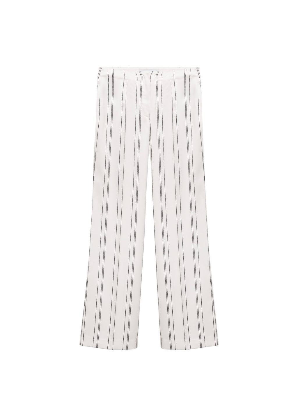 Pantalon Droit À Rayures