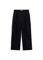 Pantalon Lin Rayures Contrastées