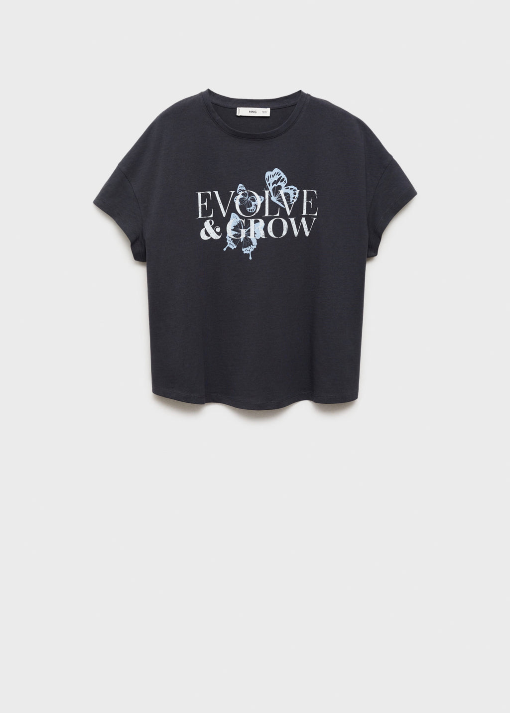 Cotton T-Shirt with Printed Message