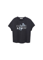 Cotton T-Shirt with Printed Message