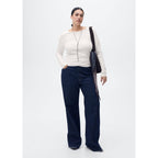 Fine Knit Fitted Sweater - Ecru