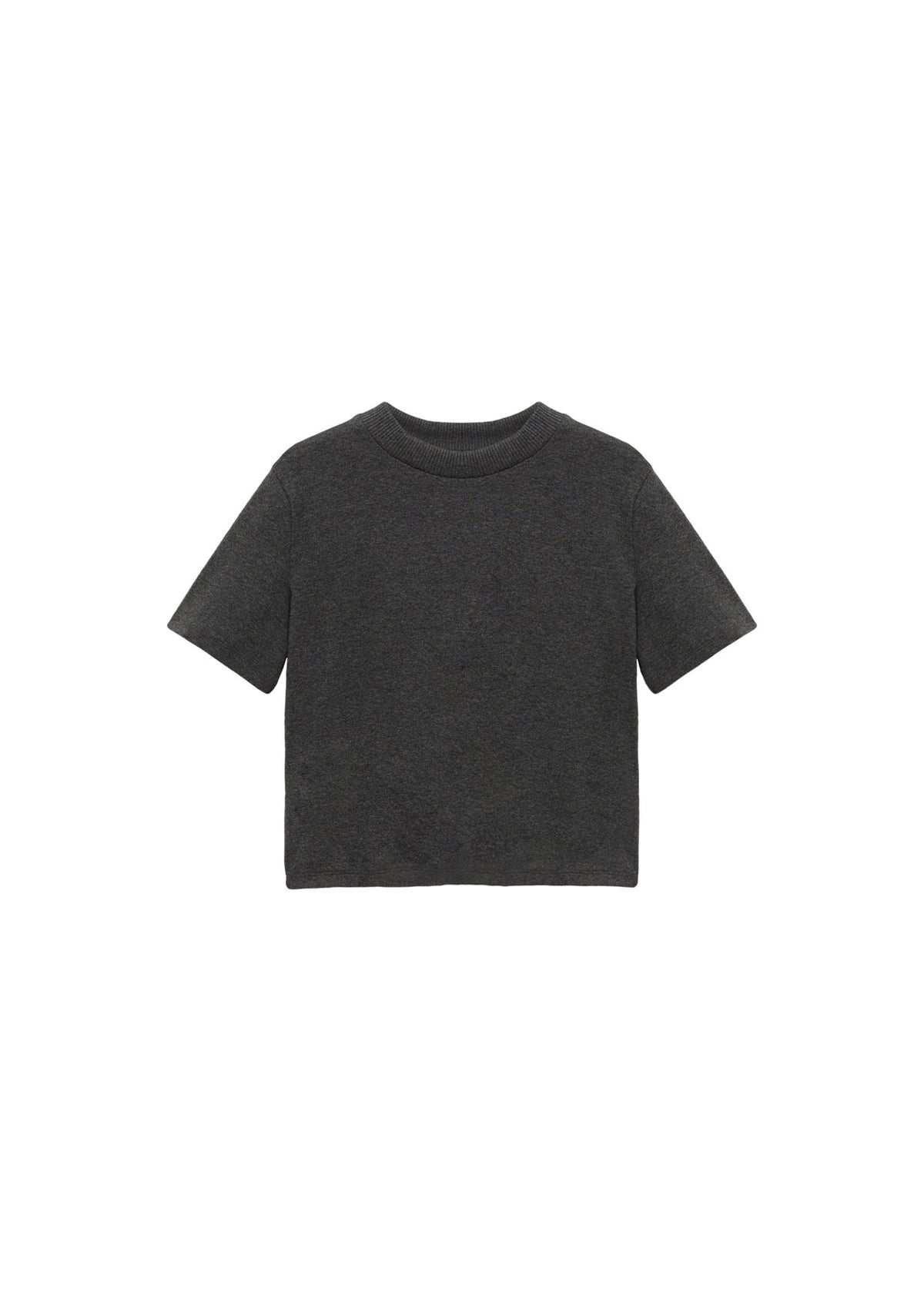 T-Shirt En Mélange De Coton Manches Courtes
