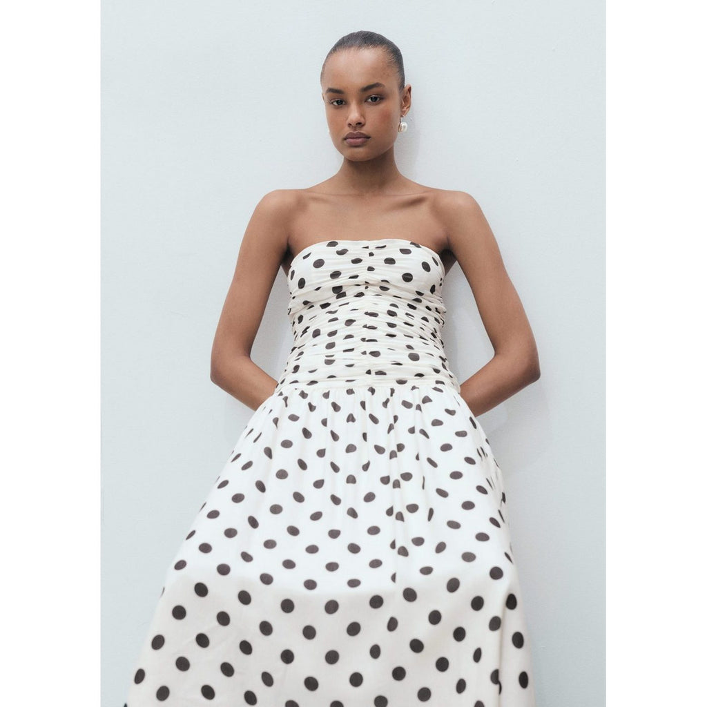 Robe Dots - Blanc Cassé