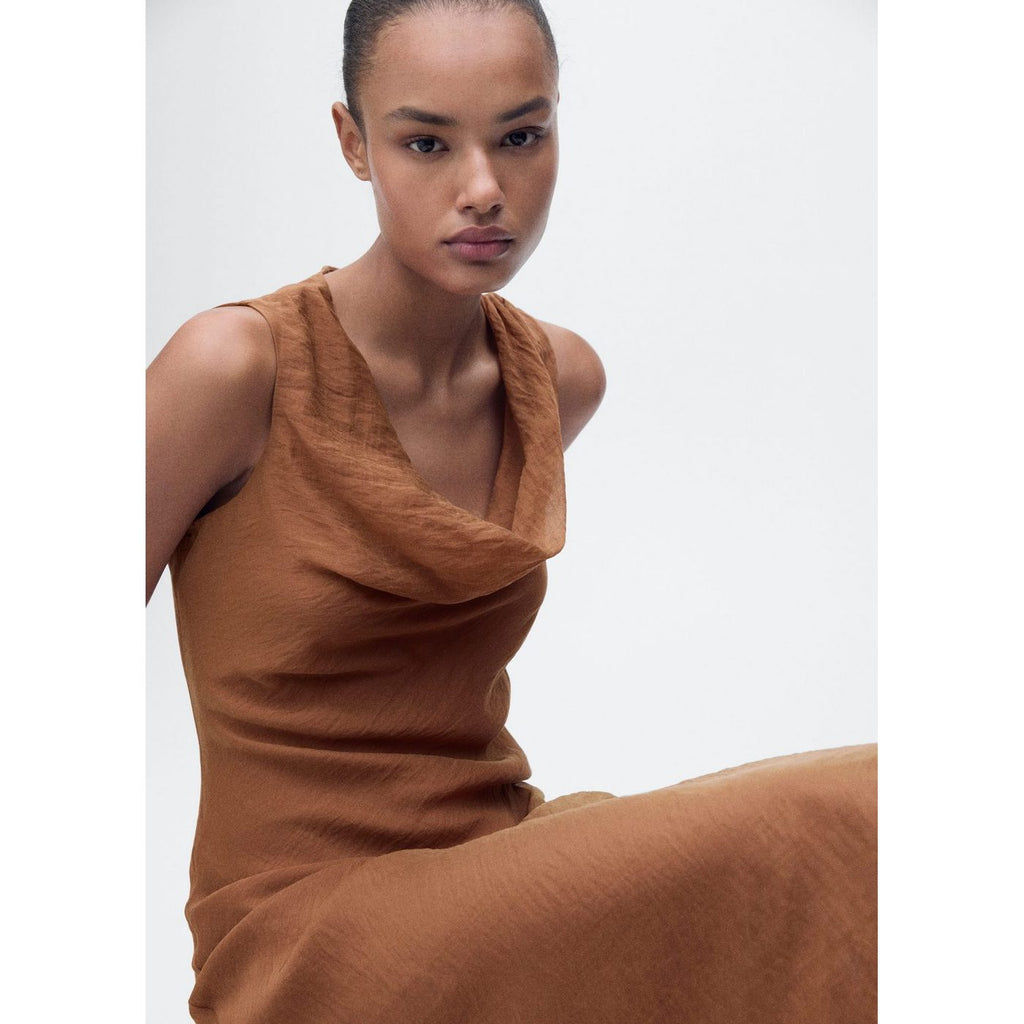 Vestido Cleo - Marrón