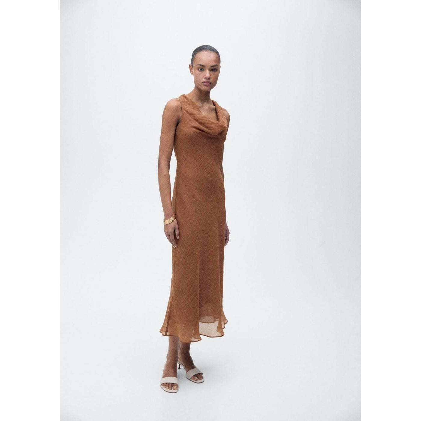 Vestido Cleo - Marrón
