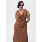 Vestido Cleo - Marrón