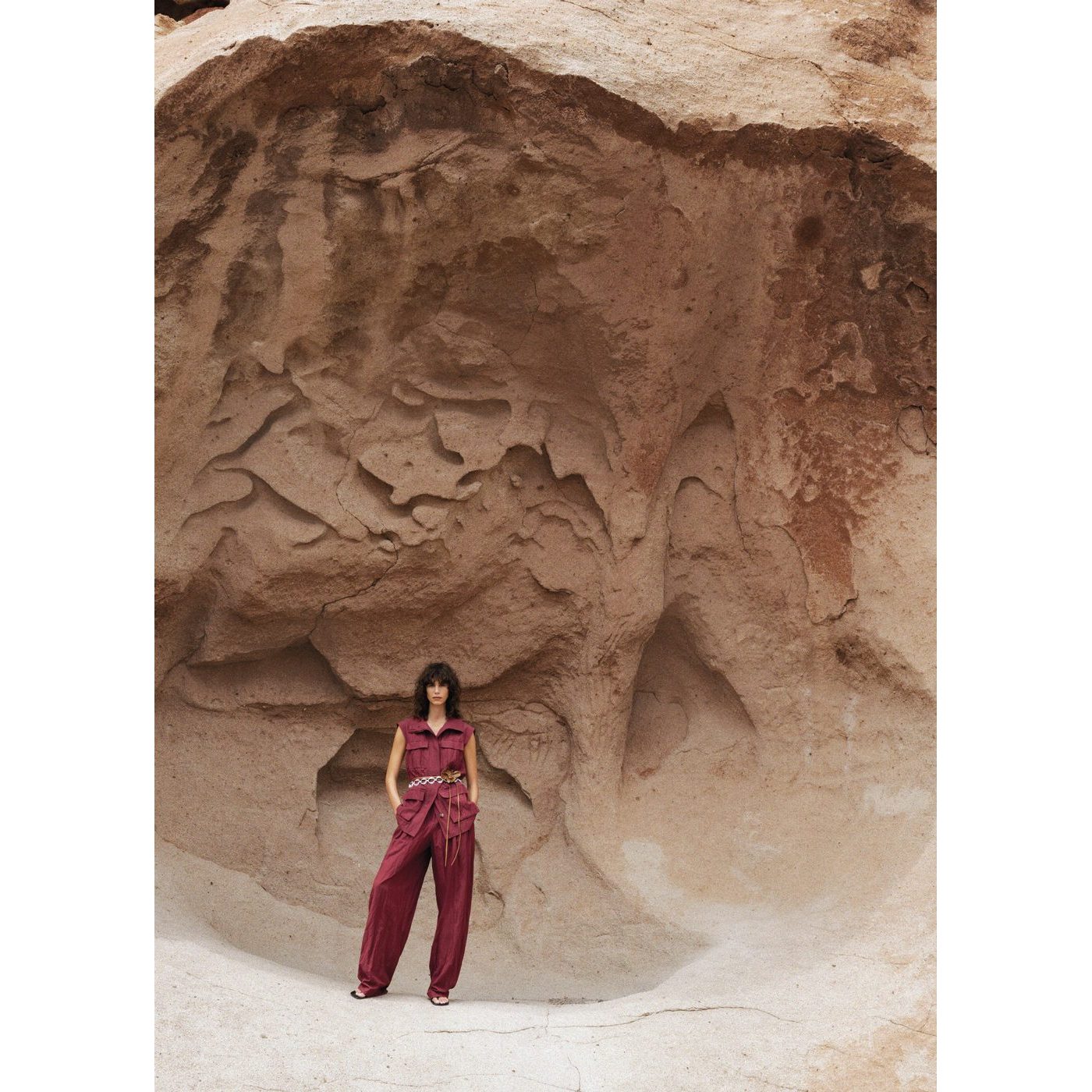 Pantalon Costume Wideleg Effet Froissé