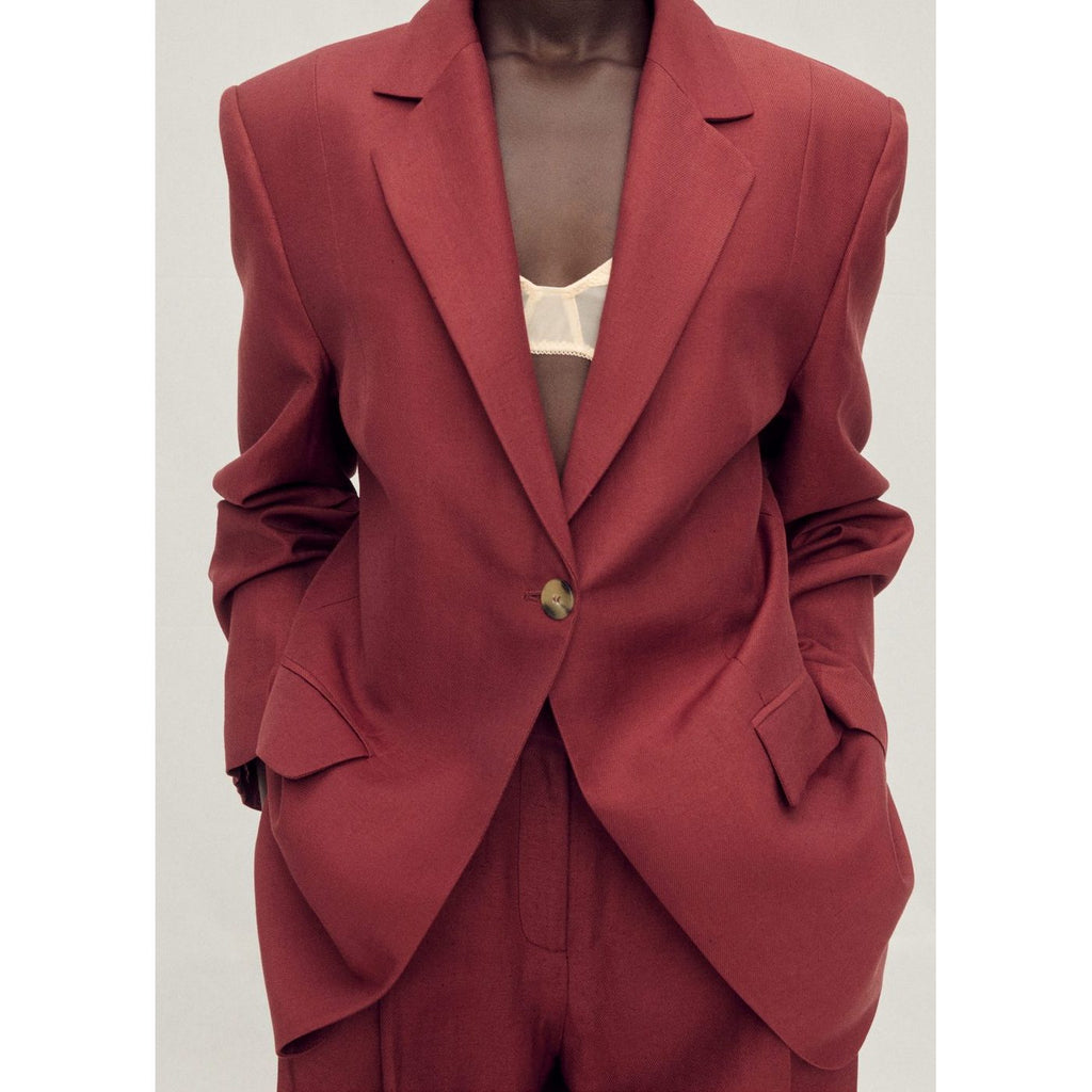 Blazer Costume Lin Mélangé