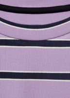 Oversized Striped T-Shirt - Light/Pastel Purple