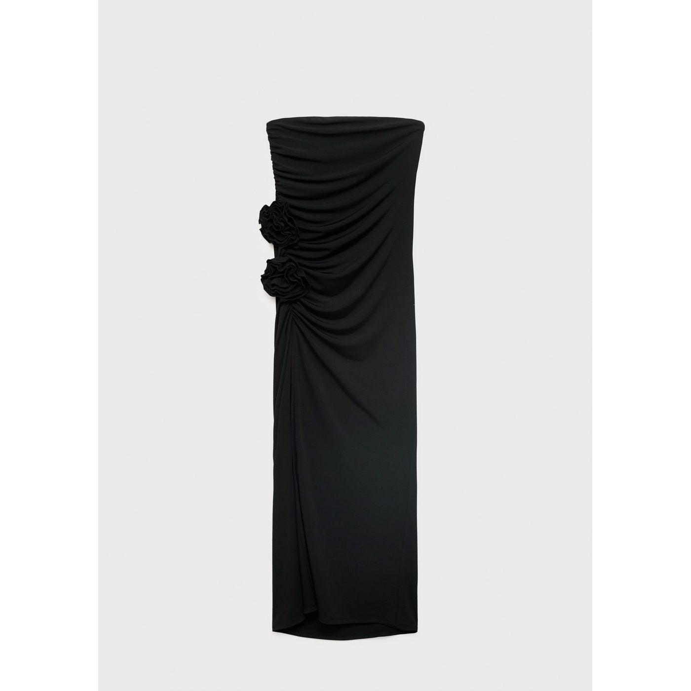 Robe Bustier Détail Fleurs