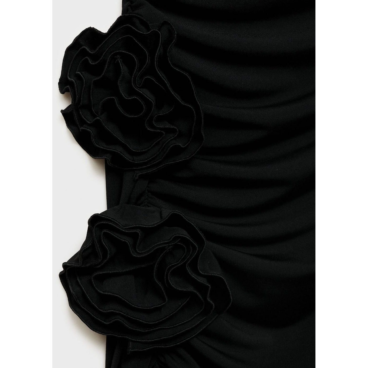 Robe Bustier Détail Fleurs