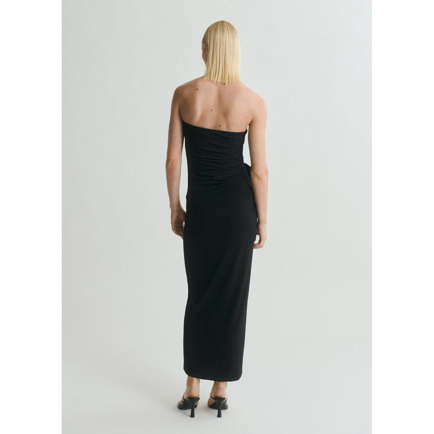 Robe Bustier Détail Fleurs