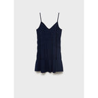 Robe Courte À Empiècements Froncés