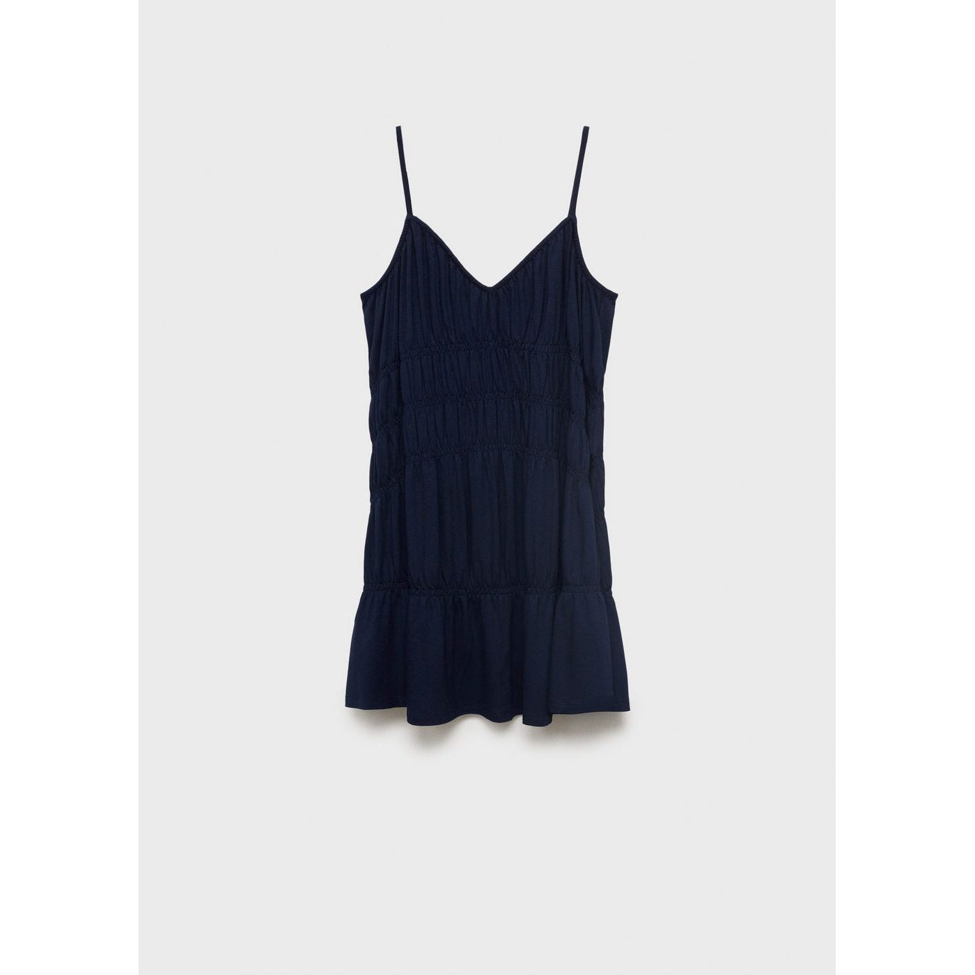 Robe Courte À Empiècements Froncés