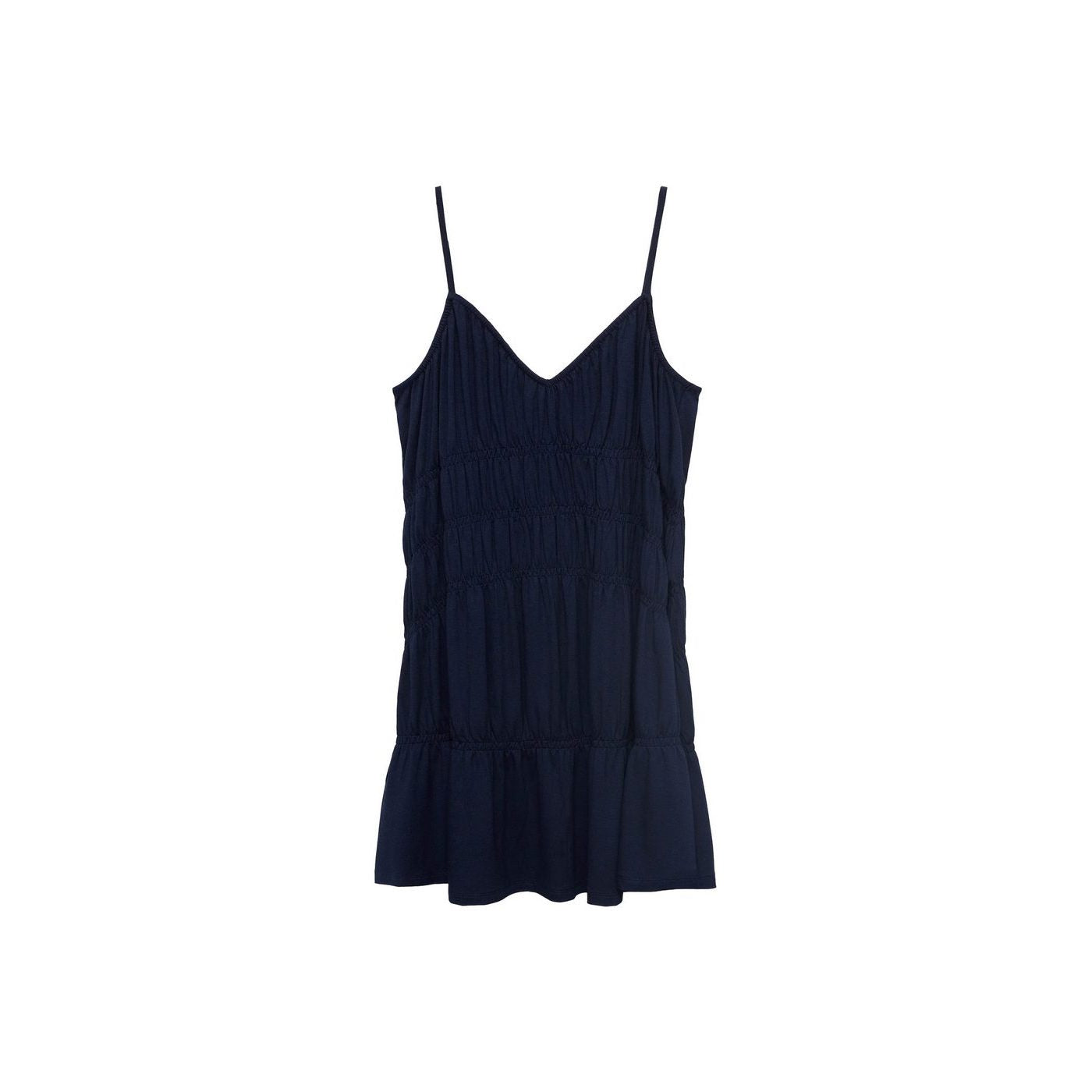 Robe Courte À Empiècements Froncés
