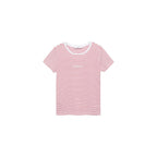 Camiseta a rayas con logo