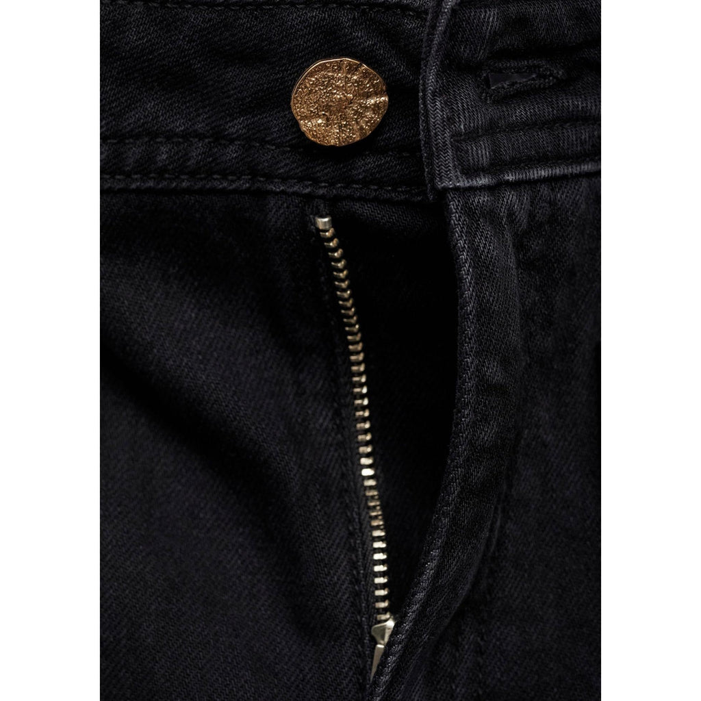 Jean Wideleg Poches - Black Denim